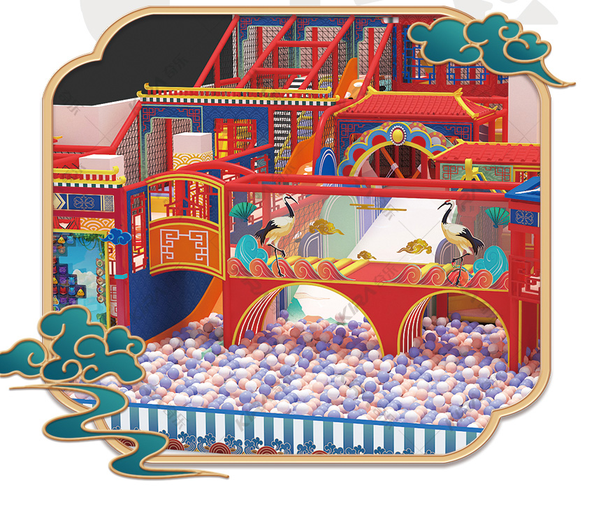 國風(fēng)兒童樂園是由奇樂集團(tuán)有限設(shè)計(jì)師突發(fā)奇想的靈感設(shè)計(jì)出來的創(chuàng)新室內(nèi)親子樂園