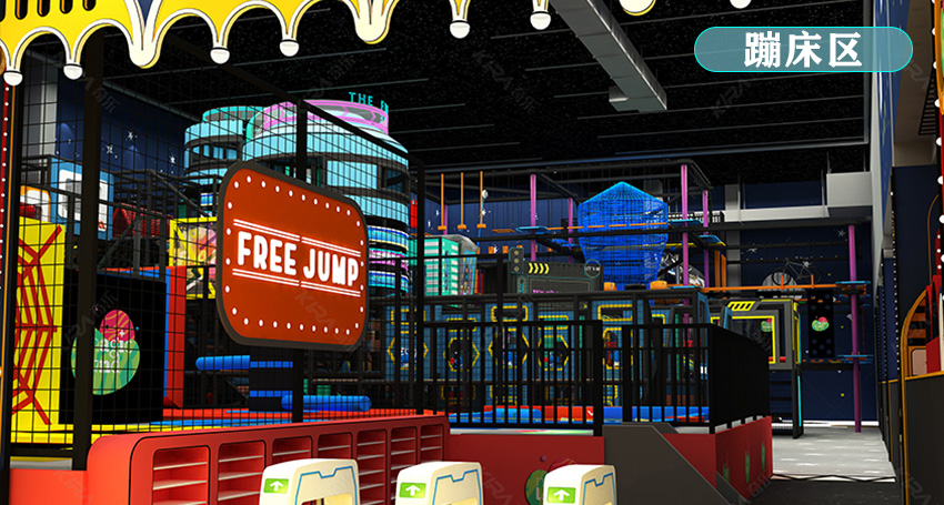 以國際潮流風格為參考同時融入了未來創意的大型運動娛樂游樂場